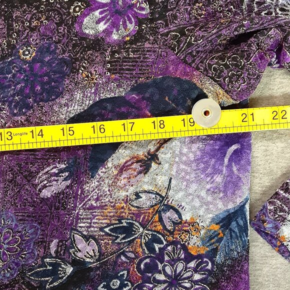 K & Company Woman's Jacket Size 16, Designer Split Back, Shoulder Pads - Picture 7 of 11